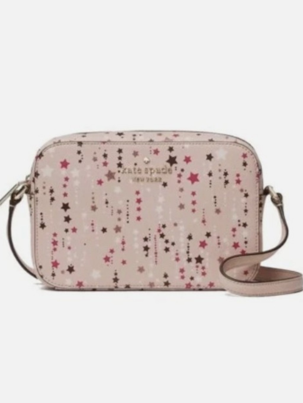Kate Spade Staci Mini Camera Bag Purse Pink Multi Twinkle Stars